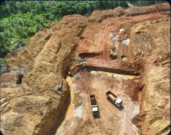 Minerales San Hilario gold mining operation — Madre de Dios, Peru
